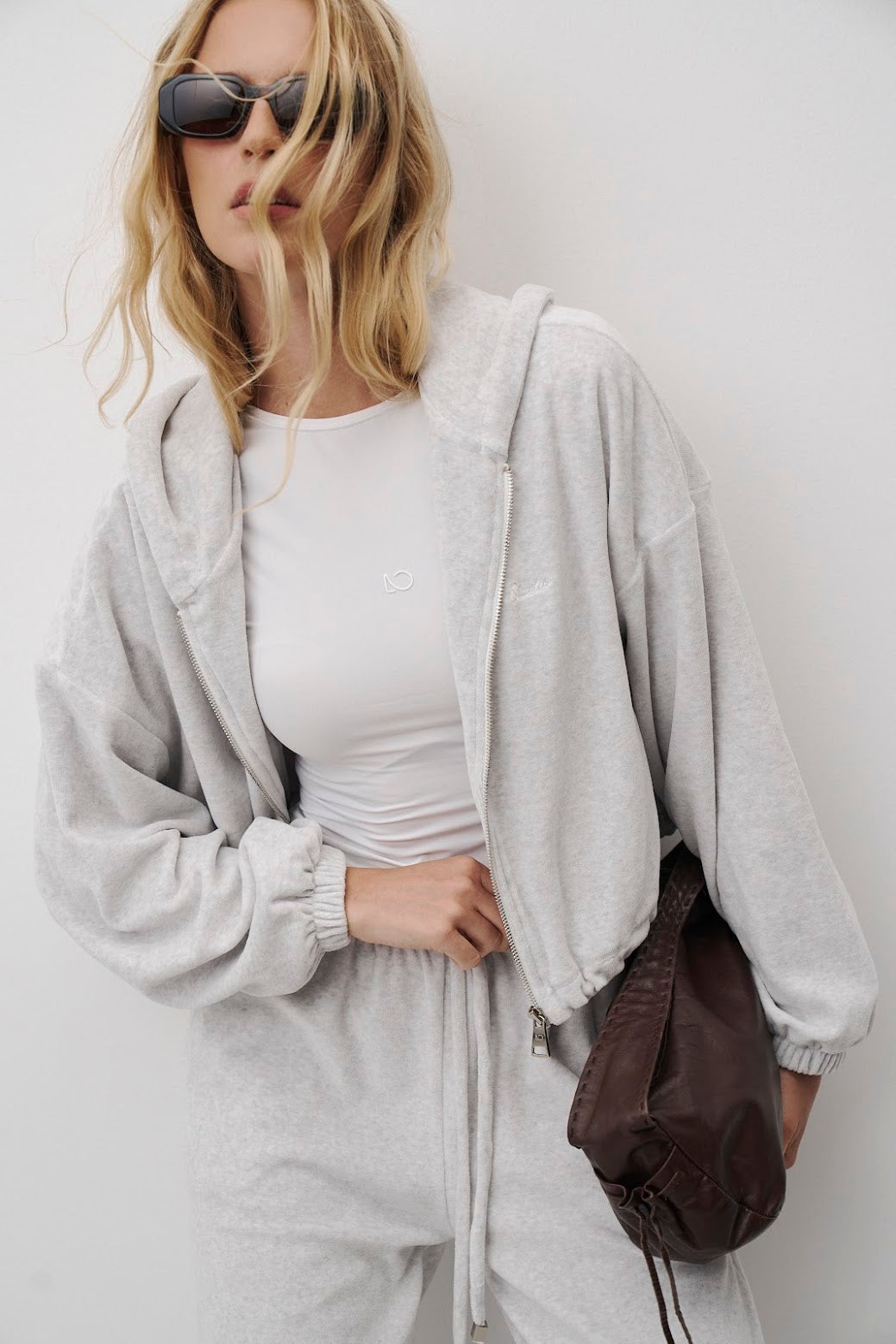 Кофта VELOUR CROPPED ZIP