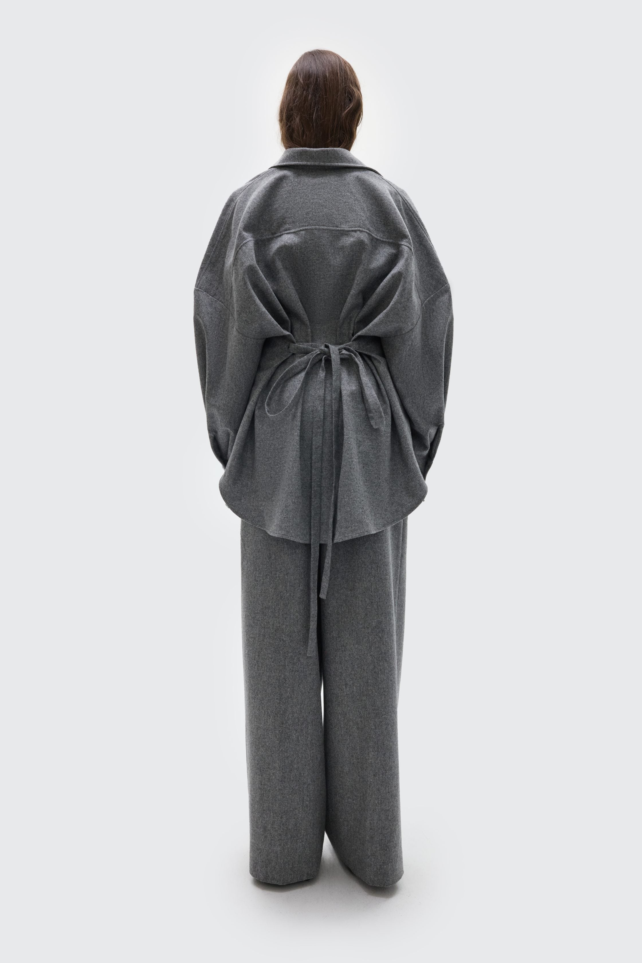 Брюки палаццо вовняні