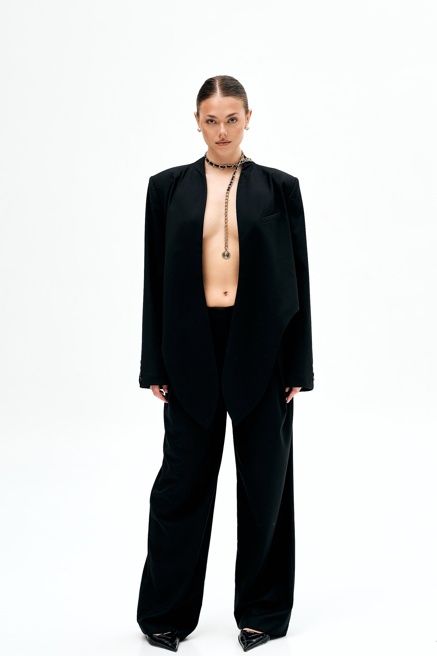 Брюки зі складками