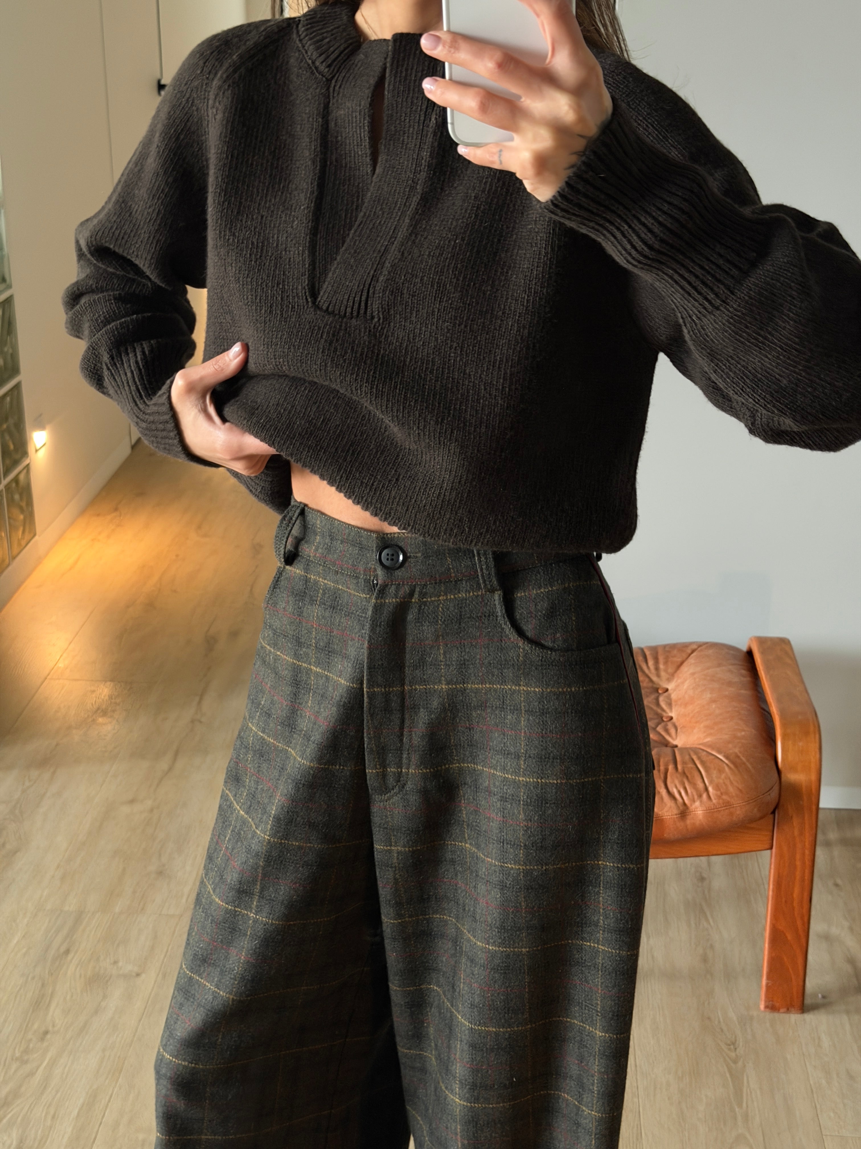 Штани вовняні вільного крою