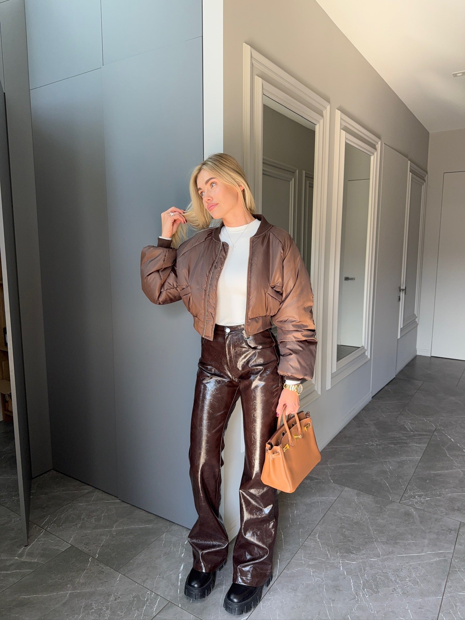 Еко шкіра, змія , штани кльош