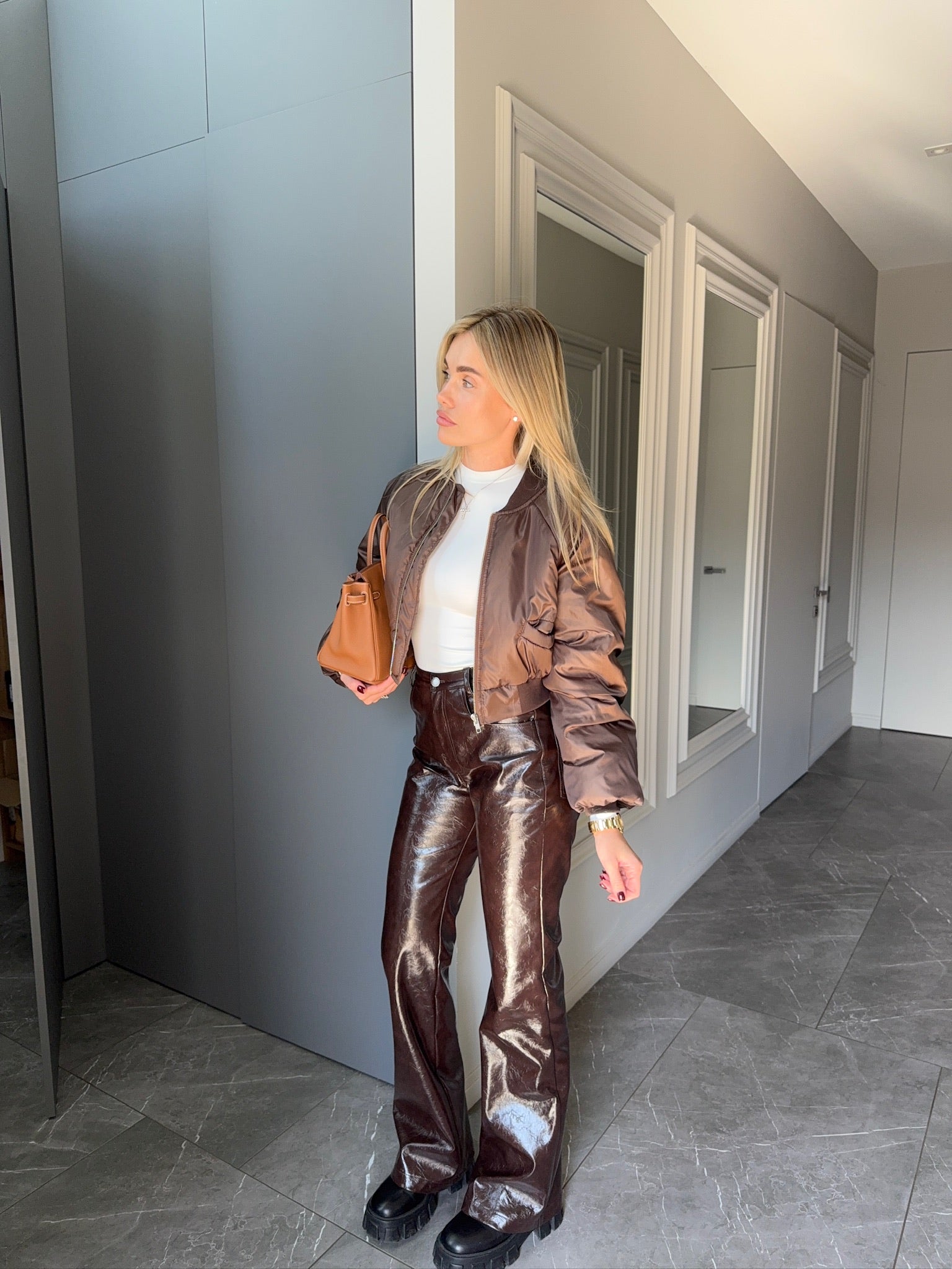 Еко шкіра, змія , штани кльош