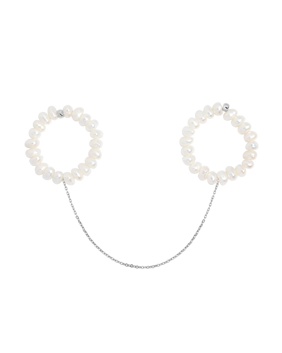 Каблучка Twin Pearls (подвійна з ланцюжком)