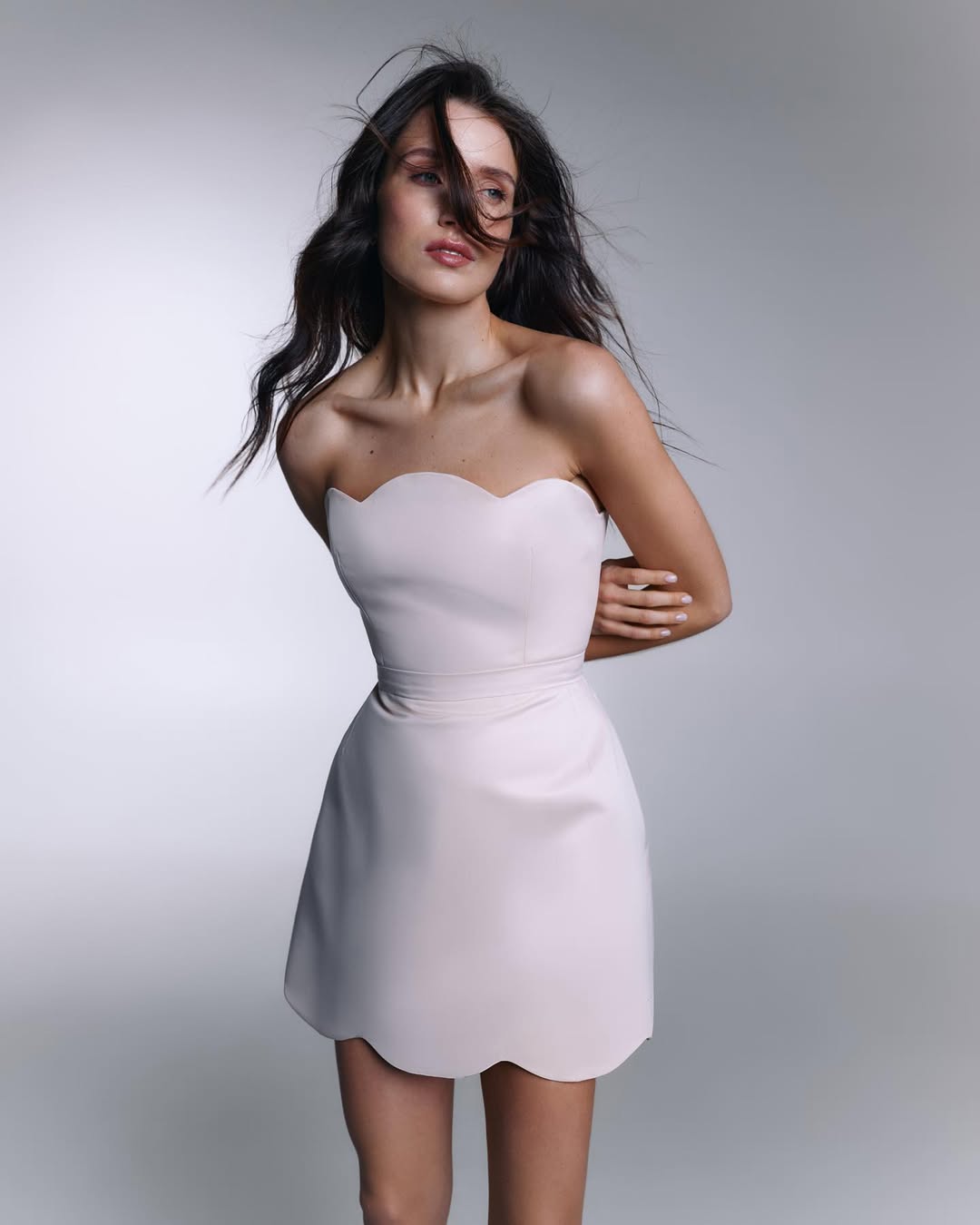 Сукня атласна mini Rozalie