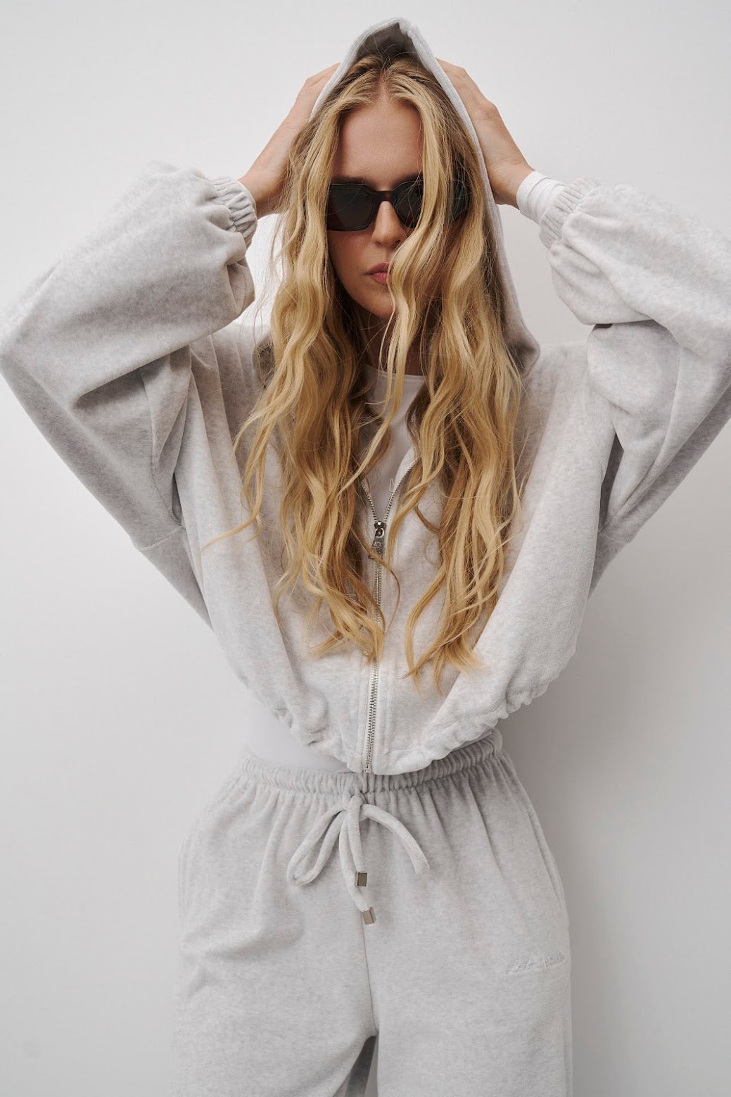 Кофта VELOUR CROPPED ZIP