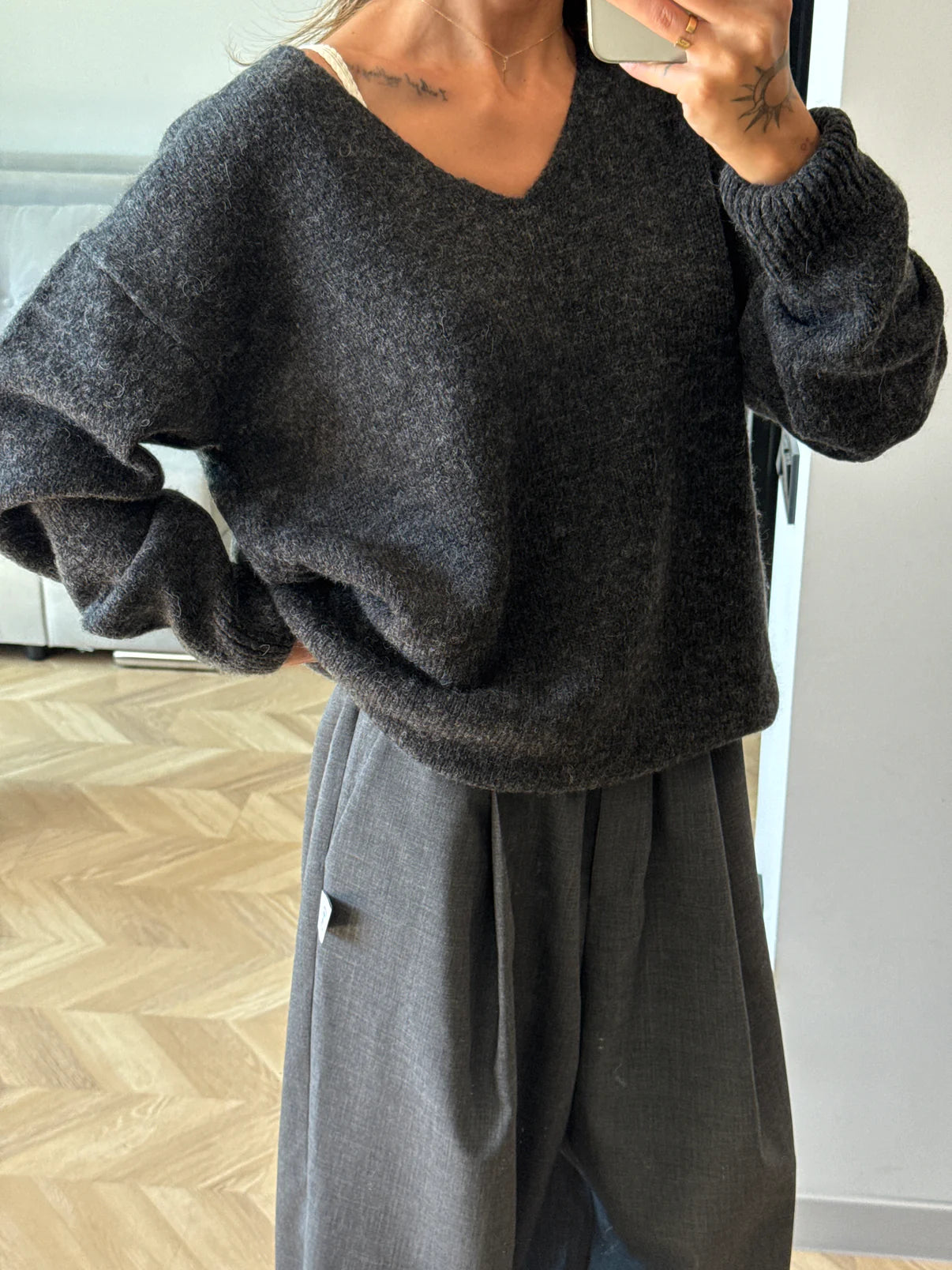 Светр Вільного Крою – Антрацитовий