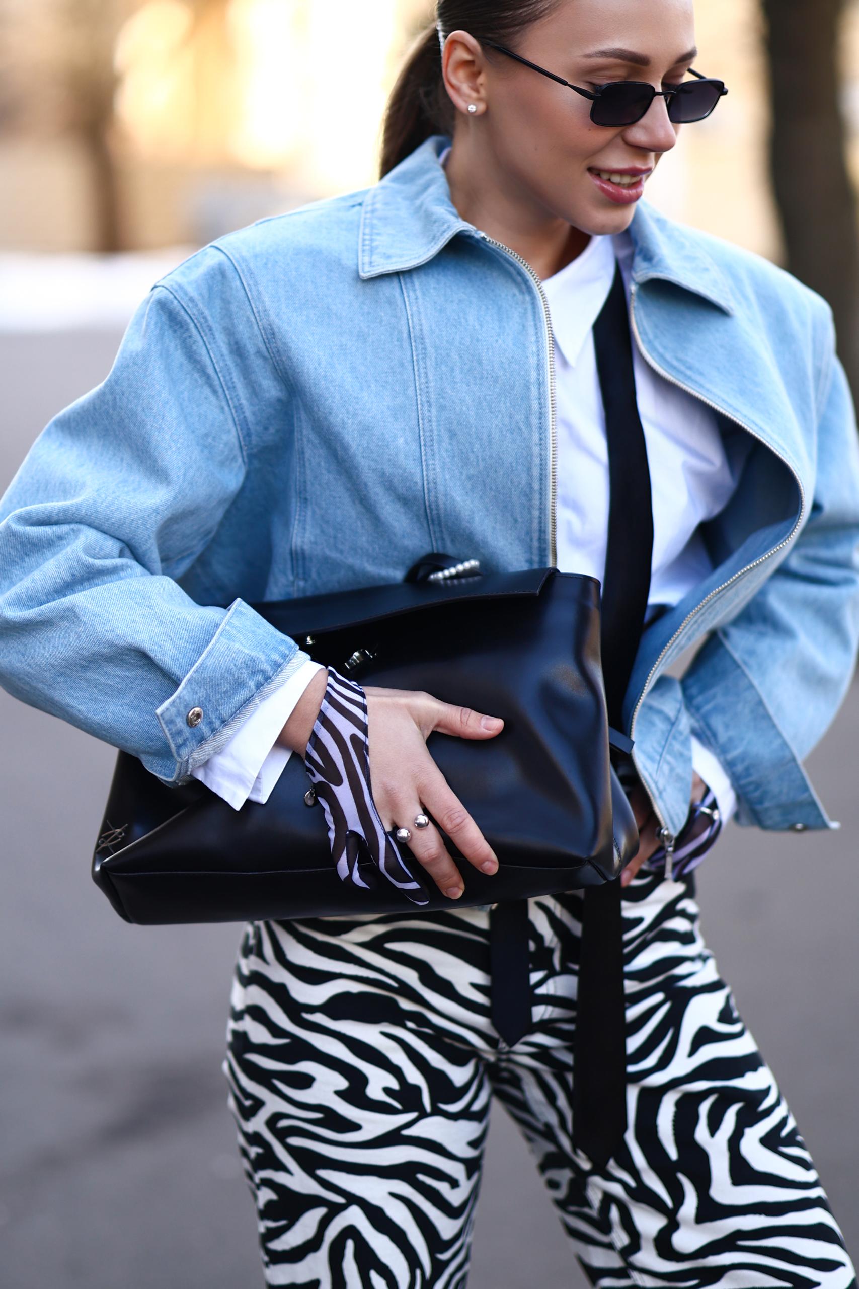 Rebel animal print black/white