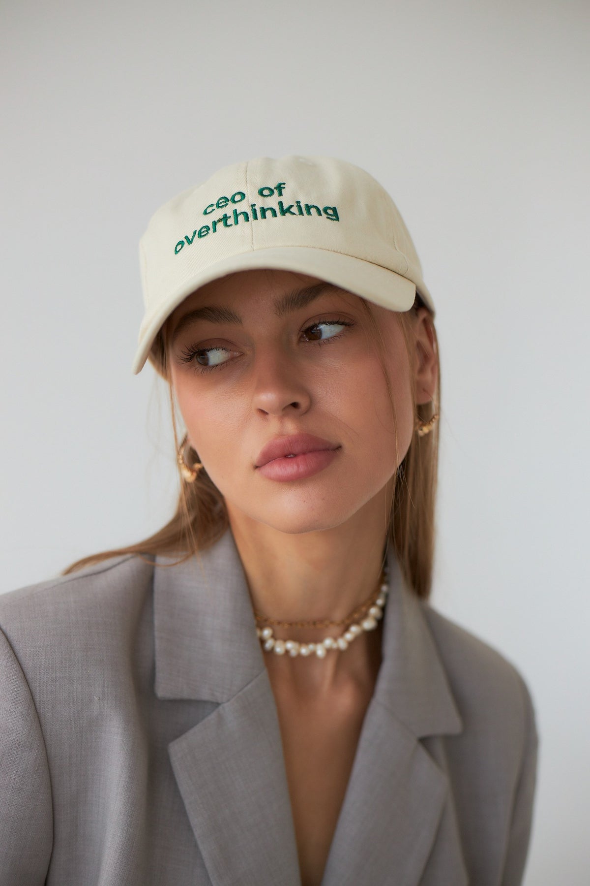 Джинсова кепка Ceo of overthinking