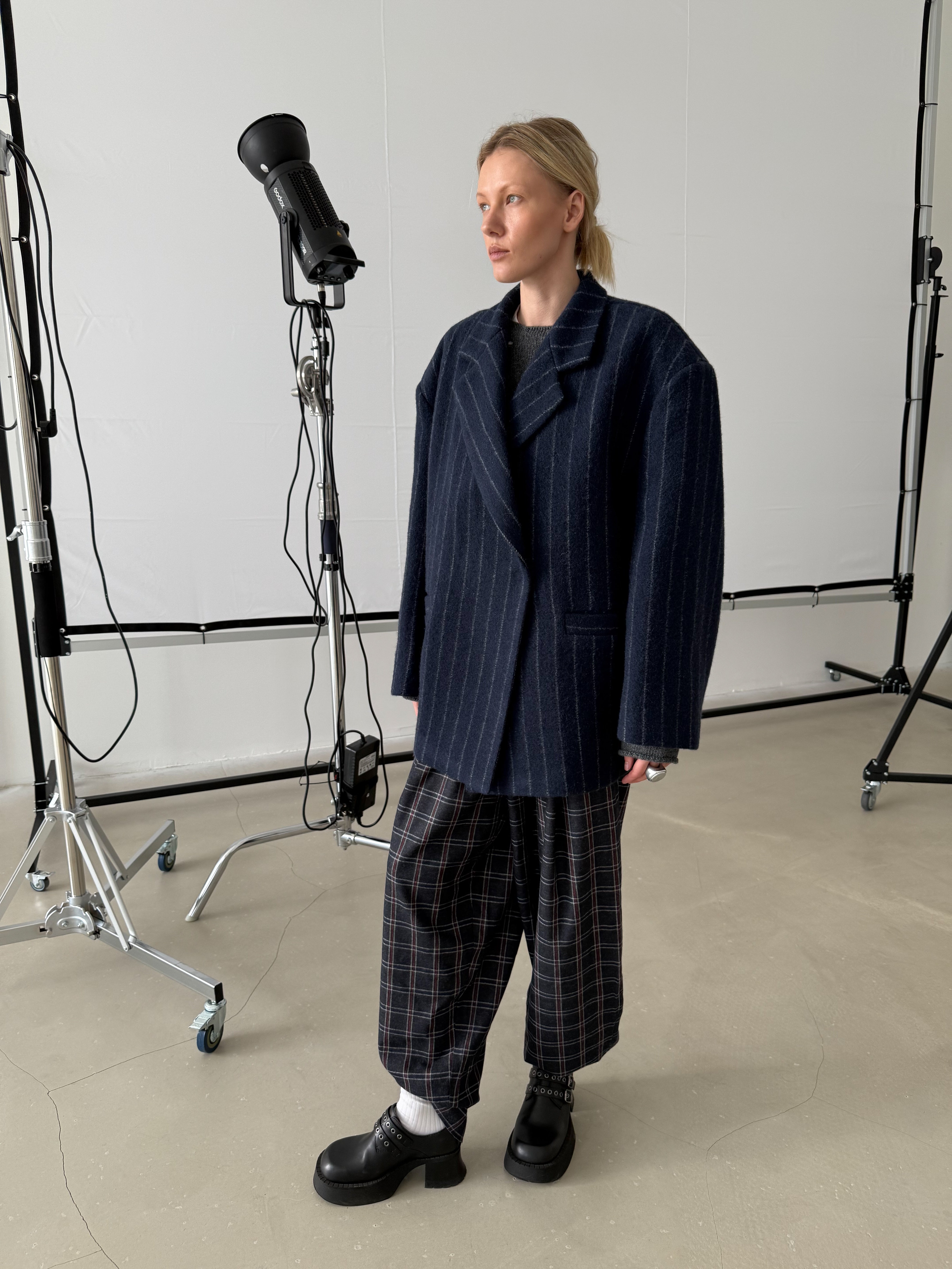 Оверсайз пальто-жакет