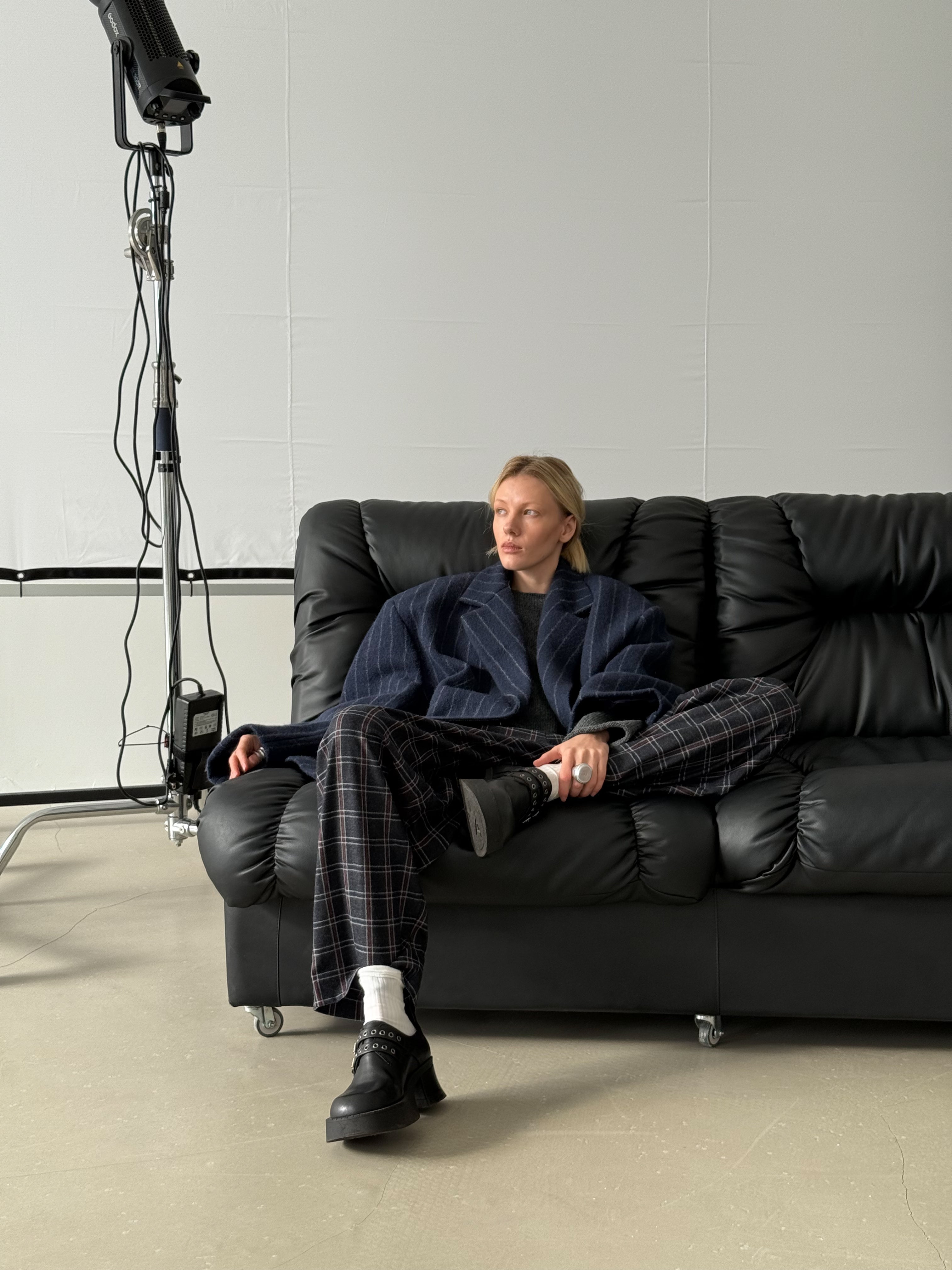 Оверсайз пальто-жакет