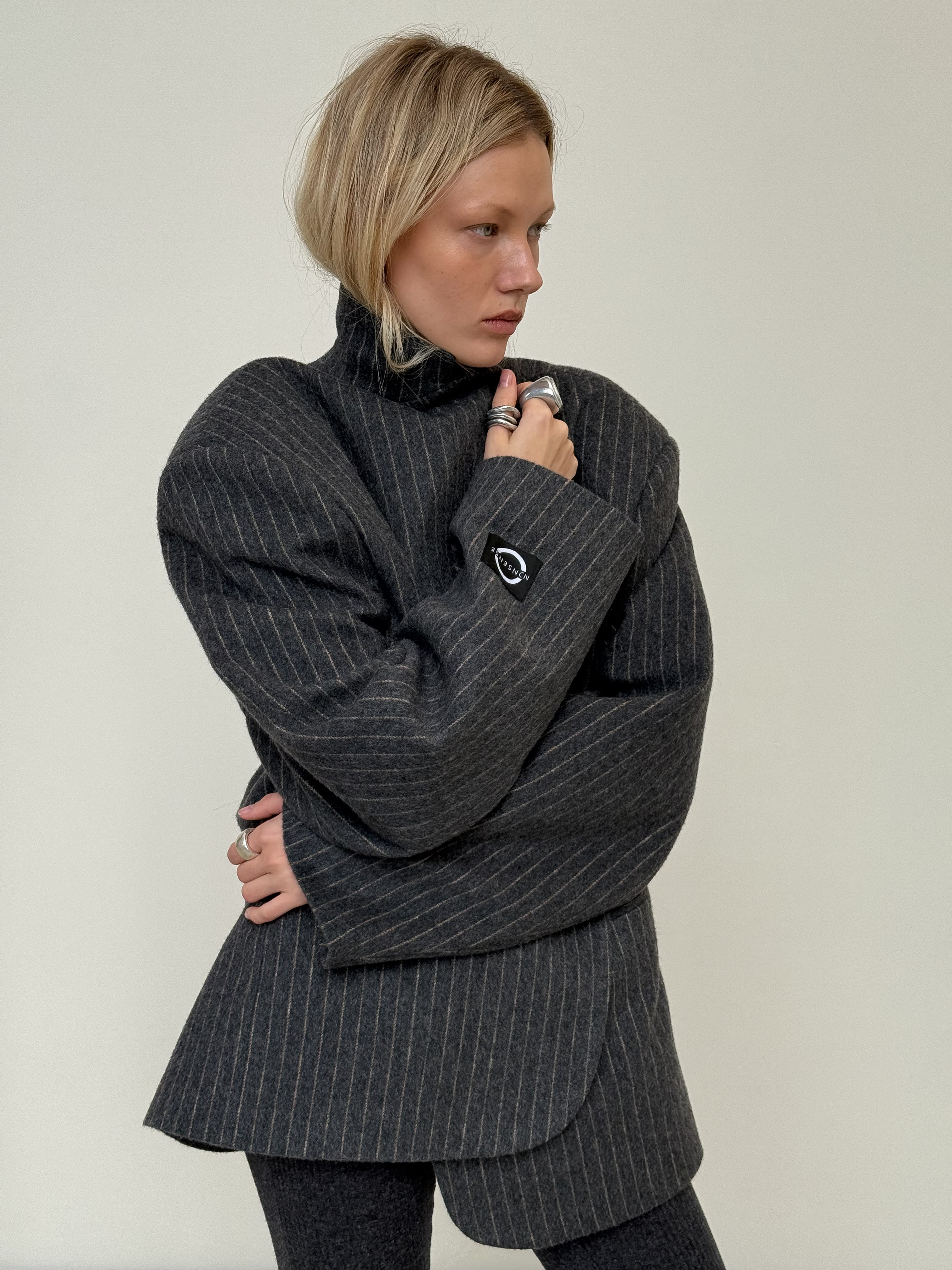 Оверсайз вовняний жакет