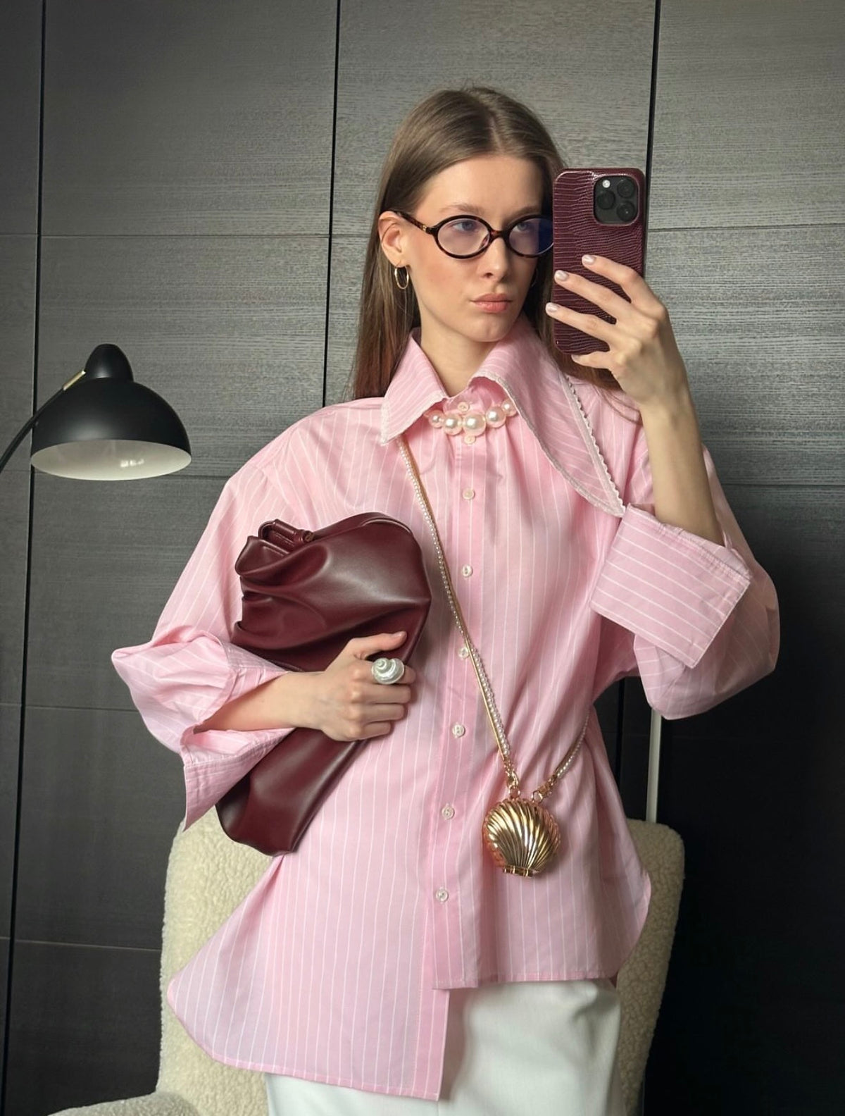 Сорочка pink lines