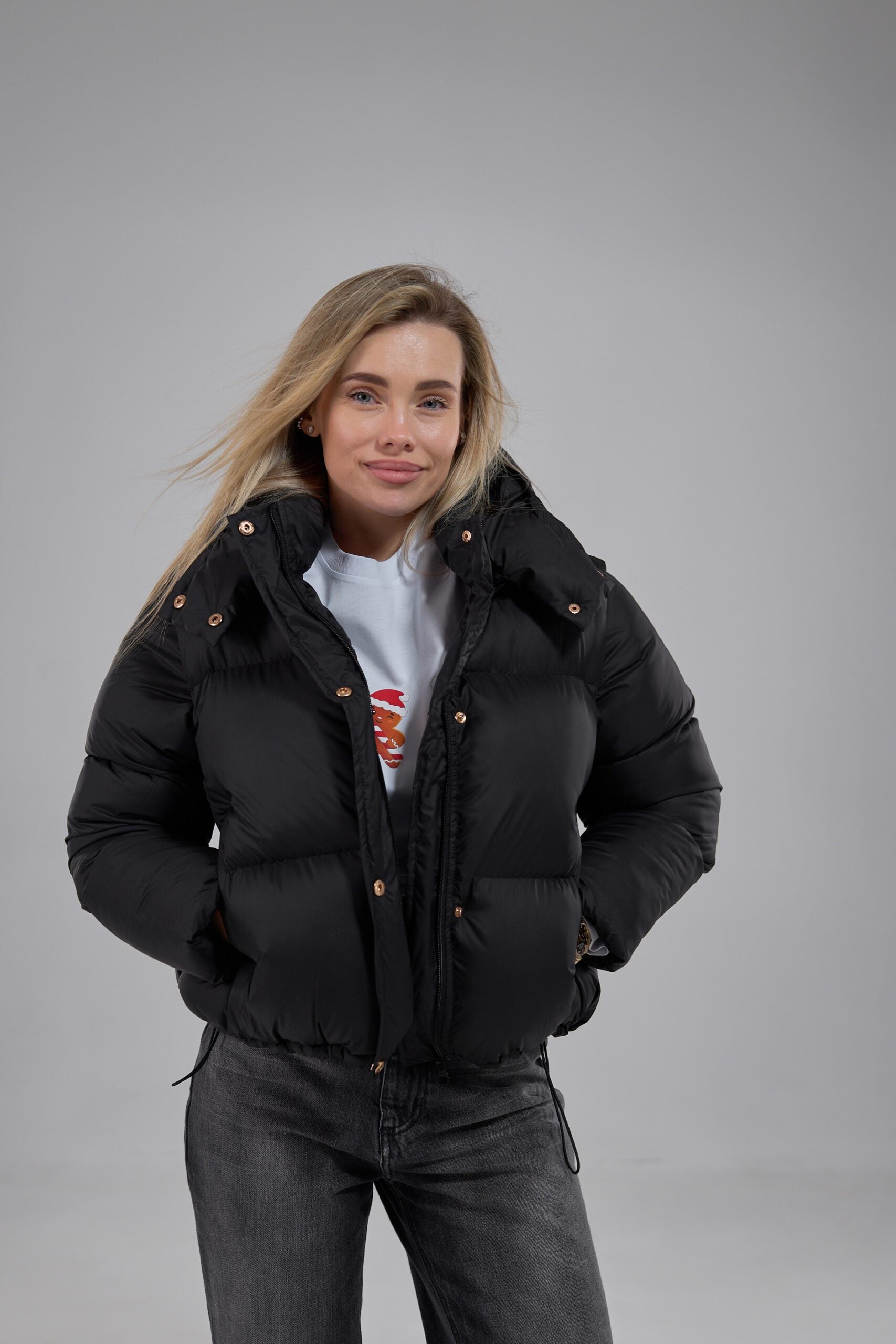 Пуховик трансформер на затяжці